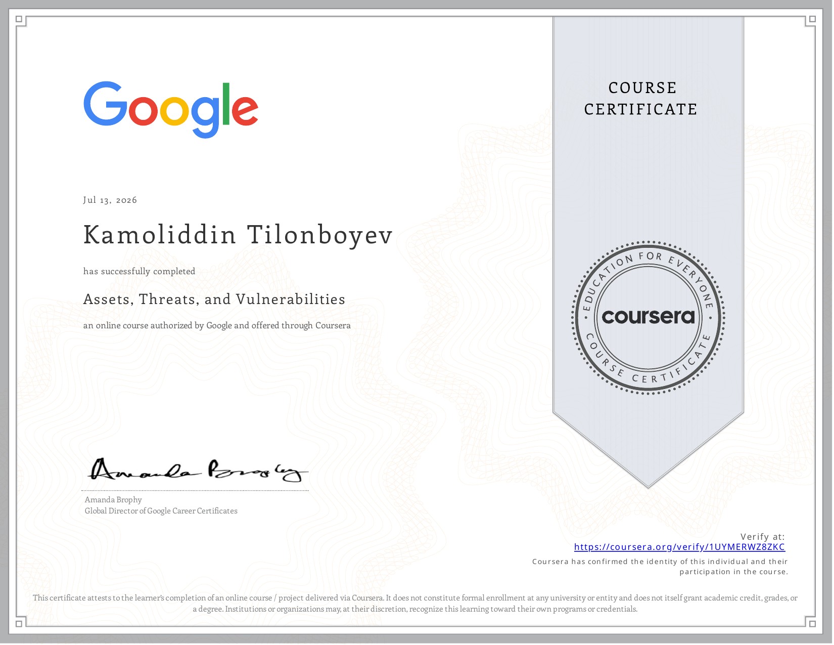 Assets, Threats, and Vulnerabilities